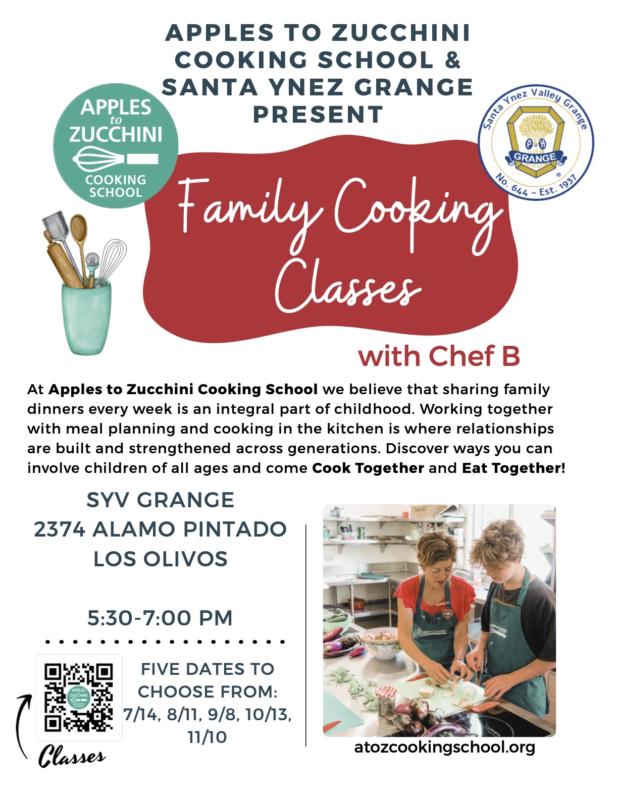 SYV Grange Family Cooking SYV Grange Family Cooking